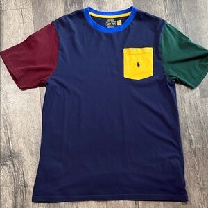 Polo by Ralph Lauren Men's Navy Colorblock Pocket Tee